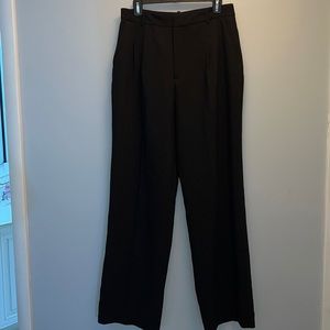 Zara Black Wide Leg High Waist Pants :Size Large
